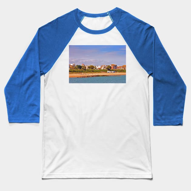 Clacton On Sea Beach Essex England UK Baseball T-Shirt by AndyEvansPhotos